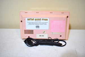 Bluetooth Ready To Go - Go-Go's Pink 1987 Soundesign Model 3620 AM FM Digital Alarm Clock Radio! Excellent Condition!