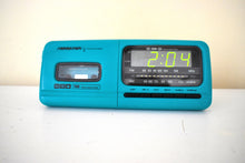 画像をギャラリービューアに読み込む, Bluetooth Ready To Go - Late 80s Rare Seafoam Soundesign Model 3842TL AM FM Cassette Digital Alarm Clock Radio! Sounds Great Excellent Condition!