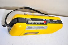 Load image into Gallery viewer, Cab Yellow 80s Street Beat Model CT-72 AM FM Cassette Mini Boombox Radio! Sounds Great Excellent Condition!