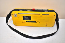 Load image into Gallery viewer, Cab Yellow 80s Street Beat Model CT-72 AM FM Cassette Mini Boombox Radio! Sounds Great Excellent Condition!