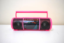 画像をギャラリービューアに読み込む, Bluetooth Ready To Go - Hot Pink 80s Street Beats Model PR4000 AM FM Solid State Transistor Radio! Rare Model Totally Tubular!