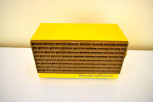 Load image into Gallery viewer, Banana Yellow 1954 Stromberg Carlson Model T4 AM Vacuum Tube Radio Rare Model! Rare Color!