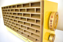 Load image into Gallery viewer, Banana Yellow 1954 Stromberg Carlson Model T4 AM Vacuum Tube Radio Rare Model! Rare Color!