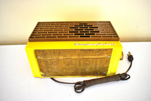 Banana Yellow 1954 Stromberg Carlson Model T4 AM Vacuum Tube Radio Rare Model! Rare Color!