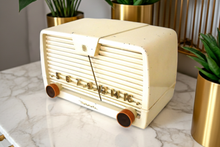 Load image into Gallery viewer, Linen Ivory 1950 Motorola Model 59H12 Vacuum Tube AM Radio Great Sounding Excellent Shape!