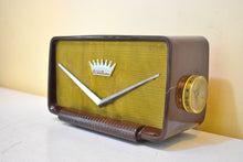 Load image into Gallery viewer, Cadillac Brown Swirl 1955 Truetone Model D-2586 Vacuum Tube AM Radio Unique and Rare Rockabilly Looking Design! Sounds Great!