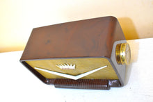 Load image into Gallery viewer, Cadillac Brown Swirl 1955 Truetone Model D-2586 Vacuum Tube AM Radio Unique and Rare Rockabilly Looking Design! Sounds Great!