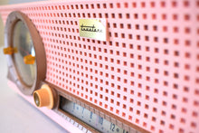 画像をギャラリービューアに読み込む, チャルフォンテ ブルー ターコイズ 1959 Truetone D-2801 真空管 AM クロック ラジオ 素晴らしい状態です。ステラーですね！