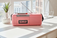 画像をギャラリービューアに読み込む, Go-Go's Pink 80s Lennox Model CT-72 AM FM Cassette Mini Boombox Radio! Sounds Great Excellent Condition! Original Box!