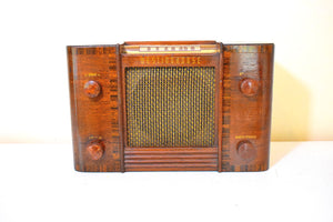 Artisan Crafted Wood 1946 Westinghouse Model H-130 Vacuum Tube AM Radio Nice Color! Awesome Performer!