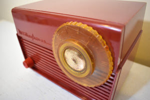 Bluetooth Ready To Go - Little Red 1953 Westinghouse Model H-380T5 Vacuum Tube AM Radio Big Sound!