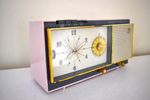 Load image into Gallery viewer, Victoria Pink 1961 Westinghouse Model H7766L6A AM Vintage Radio Excellent Condition Sounds Terrtific!
