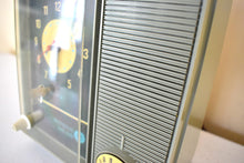 Load image into Gallery viewer, Aspen Green 1968 Westinghouse Model RLA-1111A Solid State Transistor AM Clock Radio Excellent Condition and Great Sounding!
