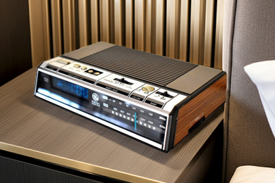 Wood Grain 1980s General Electric Model 74646-A AM FM Digital Alarm Clock Radio! Excellent Condition!