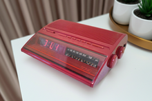 Load image into Gallery viewer, Cranberry Red Sonic Model CRX-7R AM FM Digital Alarm Clock Radio! Excellent Condition!