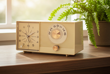 画像をギャラリービューアに読み込む, Beige Ivory Vintage 1964 General Electric Model C-403B AM Vacuum Tube Clock Radio Sounds Great! (Copy)