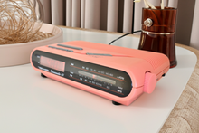 Load image into Gallery viewer, Hot Pink 80s Realistic Model 12-8601 AM FM Digital Clock Radio! Sounds Great Excellent Condition! Rare Model!