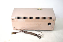 Load image into Gallery viewer, Sandalwood Tan and White 1960 Zenith Model C519L 'The Nocturne' AM Vacuum Tube Radio Looks Great Sounds Marvelous!