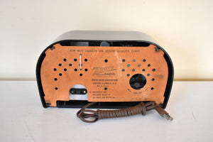 Mamba Black Owl Eyes Bakelite 1950 Zenith Model G516 AM Vacuum Tube Radio Excellent Condition! Great Sounding!