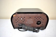 Load image into Gallery viewer, Mamba Black Owl Eyes Bakelite 1950 Zenith Model G516 AM Vacuum Tube Radio Excellent Condition! Great Sounding!