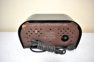 Mamba Black Owl Eyes Bakelite 1950 Zenith Model G516 AM Vacuum Tube Radio Excellent Condition! Great Sounding!