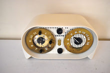 Load image into Gallery viewer, White Owl Eyes 1951 Zenith Model G516 AM Vacuum Tube Radio Great Looking and Sounding! Rare Color!