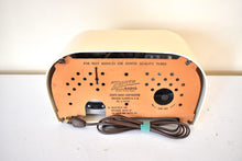 Load image into Gallery viewer, White Owl Eyes 1951 Zenith Model G516 AM Vacuum Tube Radio Great Looking and Sounding! Rare Color!