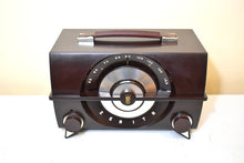 Load image into Gallery viewer, Mocha Brown 1952 Zenith Model K615 Vacuum Tube AM Radio Sounds Great! Excellent Condition!