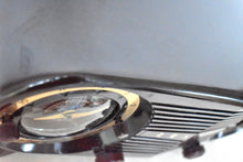 Load image into Gallery viewer, Espresso Brown Bakelite 1954 Zenith Owl Eyes Model L515 AM Vacuum Tube Radio Excellent Condition! Great Sounding!