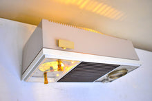 Load image into Gallery viewer, Wood Grain Beige 1967 Zenith Model H-519 Vacuum Tube AM Clock Radio Excellent Condition and Great Sounding!