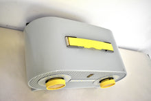 Load image into Gallery viewer, Gull Gray 1955 Zenith Model R-510R Vacuum Tube AM Radio Oval Owl Eyes! Amazing Reception!