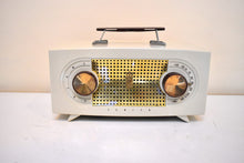 Load image into Gallery viewer, Taupe Tan 1955 Zenith Model R-511W AM Vacuum Tube Radio Excellent Condition Sounds Great!