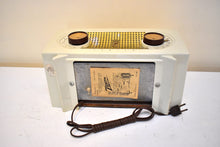 Load image into Gallery viewer, Taupe Tan 1955 Zenith Model R-511W AM Vacuum Tube Radio Excellent Condition Sounds Great!