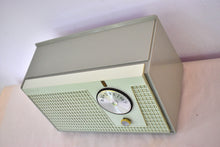 Load image into Gallery viewer, Avocado Green 1961 Zenith Model F510F Vacuum Tube Radio! Sounds Great and Looks Great!