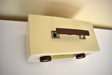 Load image into Gallery viewer, Pearl Ivory 1955 Zenith &quot;Broadway&quot; Model R511W AM Tube Radio Sounds Great Looks Like a Star!