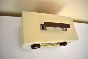 Pearl Ivory 1955 Zenith "Broadway" Model R511W AM Tube Radio Sounds Great Looks Like a Star!