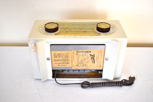 Pralines and Cream 1955 Zenith Broadway Model R512W AM Vacuum Tube Radio Sounds Great! Excellent Condition! Factory One Off Features!