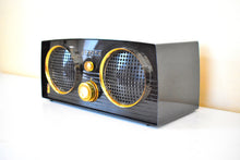 Load image into Gallery viewer, Gloss Black 1954 Zenith Model Z512-Y Vacuum Tube AM Radio Owl Eyes! Excellent Condition! Sounds Great!