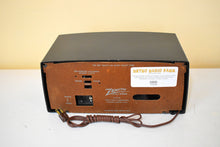 Load image into Gallery viewer, Gloss Black 1954 Zenith Model Z512-Y Vacuum Tube AM Radio Owl Eyes! Excellent Condition! Sounds Great!