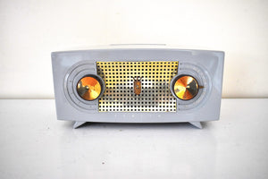Naval Gray 1955 Zenith "Broadway" Model Z510G AM Vacuum Tube Radio Excellent Condition Looks Like a Star!