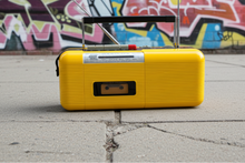 Load image into Gallery viewer, Cab Yellow 80s Street Beat Model CT-72 AM FM Cassette Mini Boombox Radio! Sounds Great Excellent Condition! (Copy)