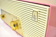 Load image into Gallery viewer, Flamingo Pink 1956 Emerson Model 927B Vacuum Tube Radio Sounds Great Excellent Condition!