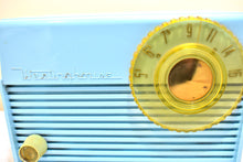 Charger l&#39;image dans la galerie, Sonic Blue 1953 Westinghouse Model H-380T5 Vacuum Tube AM Radio Big Sound! Excellent Plus Condition!