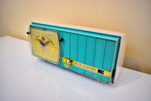 Load image into Gallery viewer, Bluetooth Ready To Go - Turquoise and White 1957 RCA Victor Model C-3HE AM Vacuum Tube Radio Sounds Great!