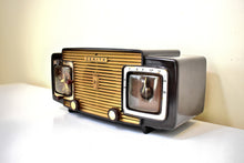 Load image into Gallery viewer, Sumatra Brown 1953 Zenith Model K622 Vacuum Tube Radio Alarm Clock Looks and Sounds Great! Excellent Condition!