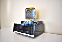 Load image into Gallery viewer, Black and White 1958 Philco Predicta Model H765-124 Vacuum Tube AM Clock Radio Iconic! Sounds Great!