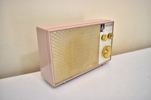 Bluetooth Ready To Go - Little Pinkie 1961 Emerson Model G-1702 AM Vacuum Tube Radio Sounds Great!