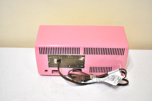 Flamingo Pink 1956 Emerson Model 927B Vacuum Tube Radio Sounds Great Excellent Condition!