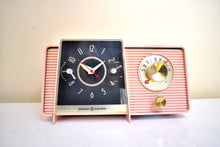 Load image into Gallery viewer, Chiffon Pink 1958 GE General Electric Model C-406B AM Vintage Vacuum Tube Radio Excellent Condition Sounds Great!
