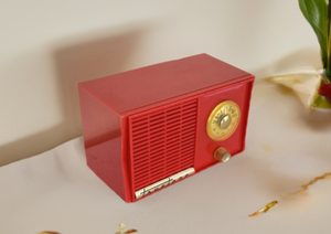 Bluetooth Ready To Go - Racer Red Truetone Model 2981 AM Vacuum Tube Radio Sounds Great! Excellent Condition!